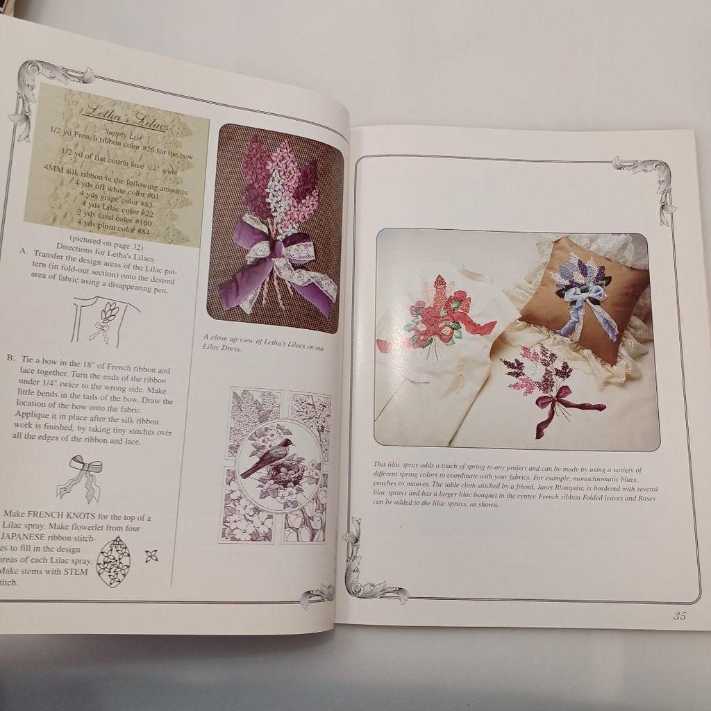 [Б/У] 596A Букет из лент Букет из лент Французский путеводитель по цветам из лент