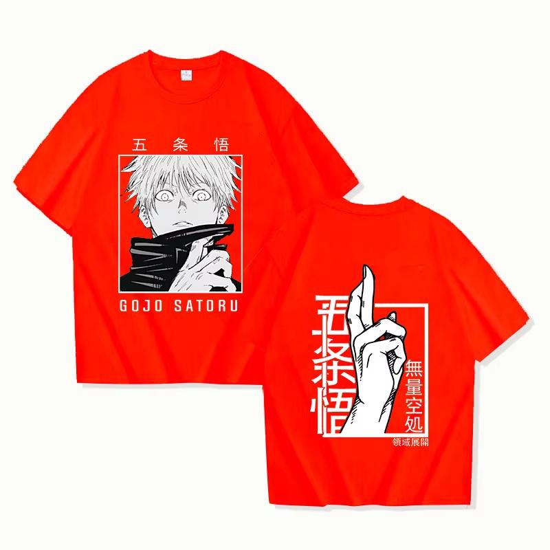 New Hot Anime Punk Jujutsu Kaisen Gojo Satoru Printed Loose T-shirt Women Men Casual Cool Summer Streetwear Short Sleeve Tops