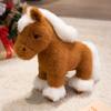Long Mane Foal Plush Doll Simulation Cartoon Horse Stuffed Toy  Valentine's Day Gifts