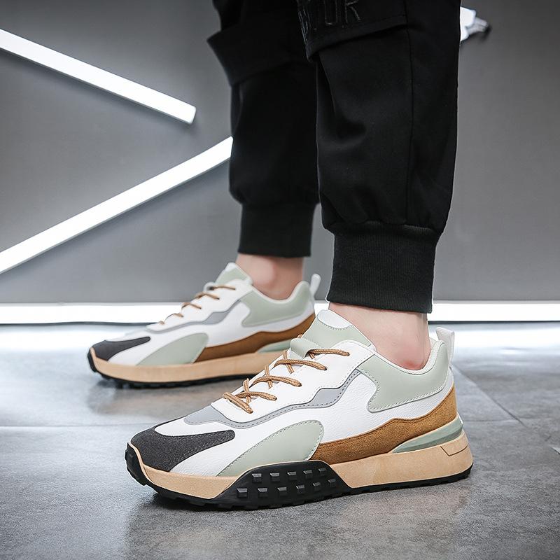 Кроссовки осень-зима мужские дизайнерские брендовые 2024 новые разноцветные модные спортивные туфли на платформе со шнуровкой спортивные повседневные туфли для мужчин
