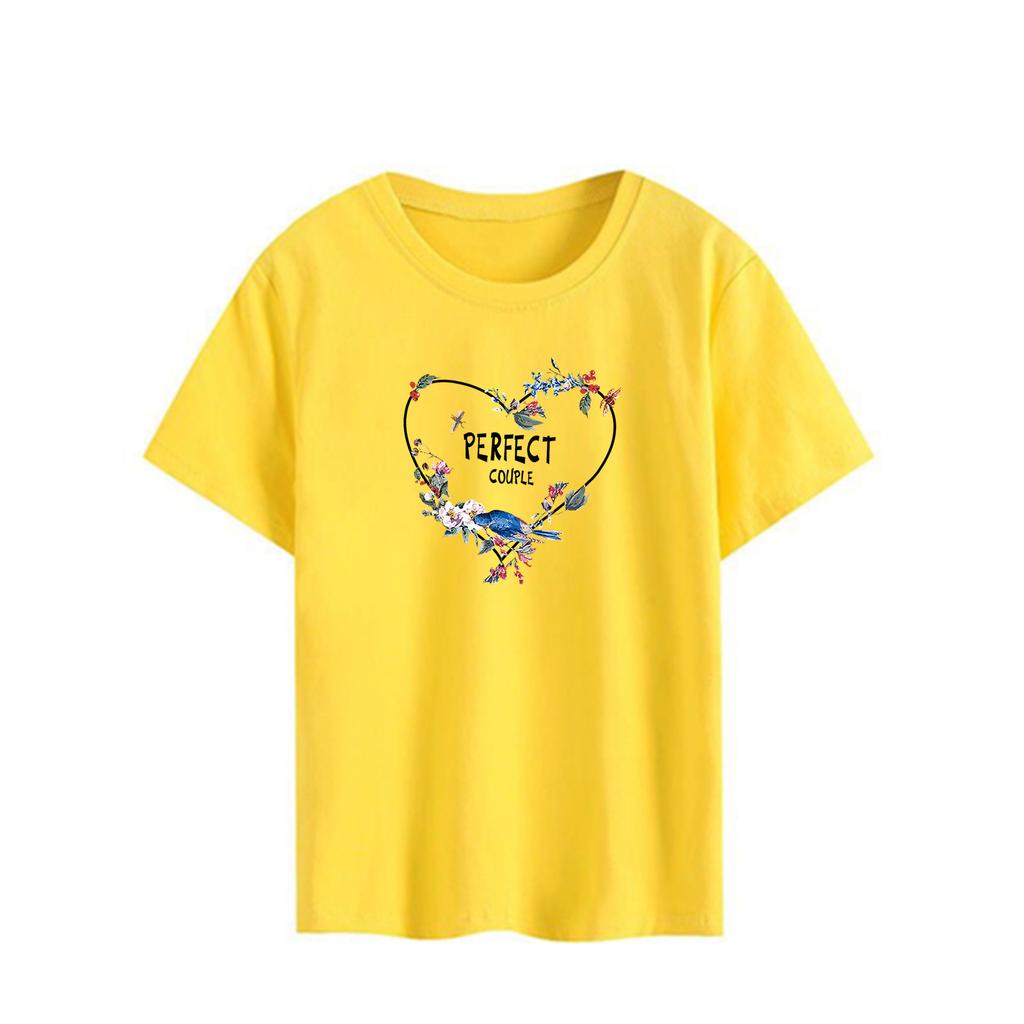 Лето 2025 г. Новая женская футболка с короткими рукавами и круглым вырезом с принтом