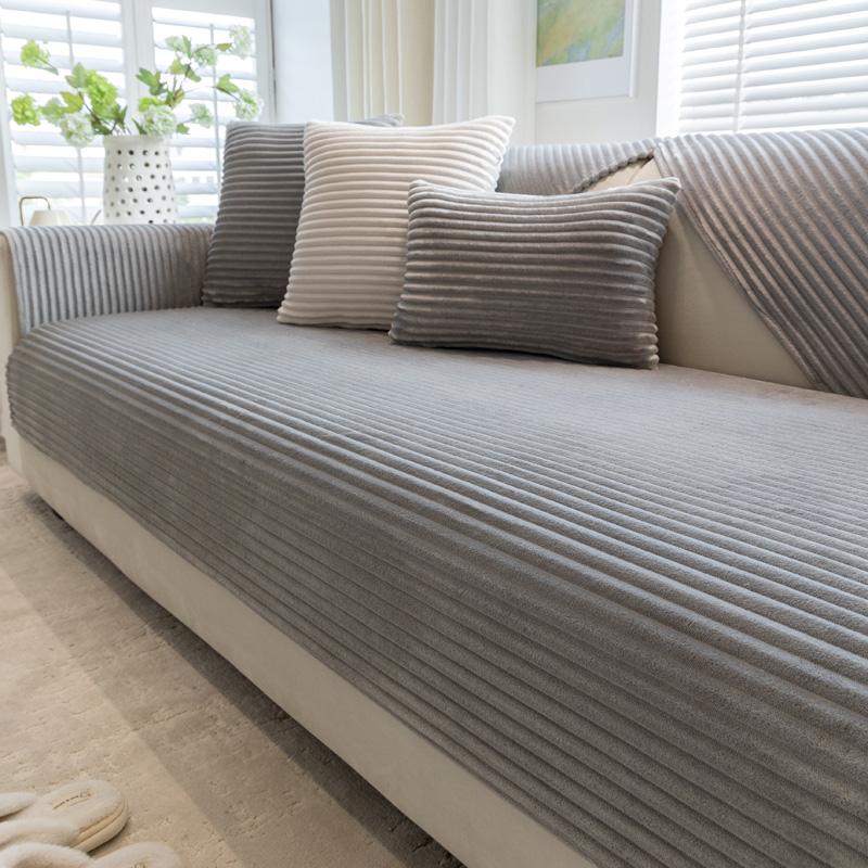 Имитация кролика плюшевая утолщенная зимняя диванная подушка нескользящая кожаная подушка для дивана тканевое полотенце