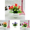 Faux Lily Flower With Durable Plastic Material For Desk Decoration And Gift Item
