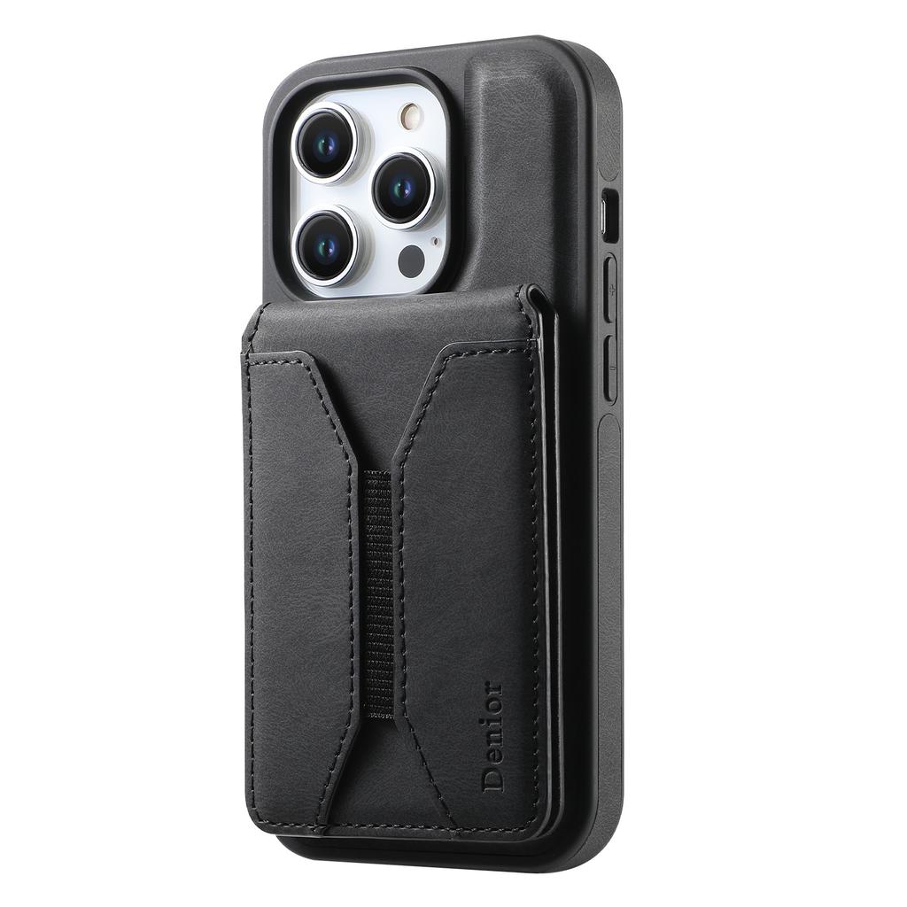 DENIOR D17 For iPhone 15 Pro Max Case Compatible with MagSafe Card Bag Phone Cover