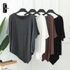 Women's Plus Size Batwing Sleeve Modal T-Shirt - Loose, Round Neck, Mid-Length, Short Sleeve Summer Top