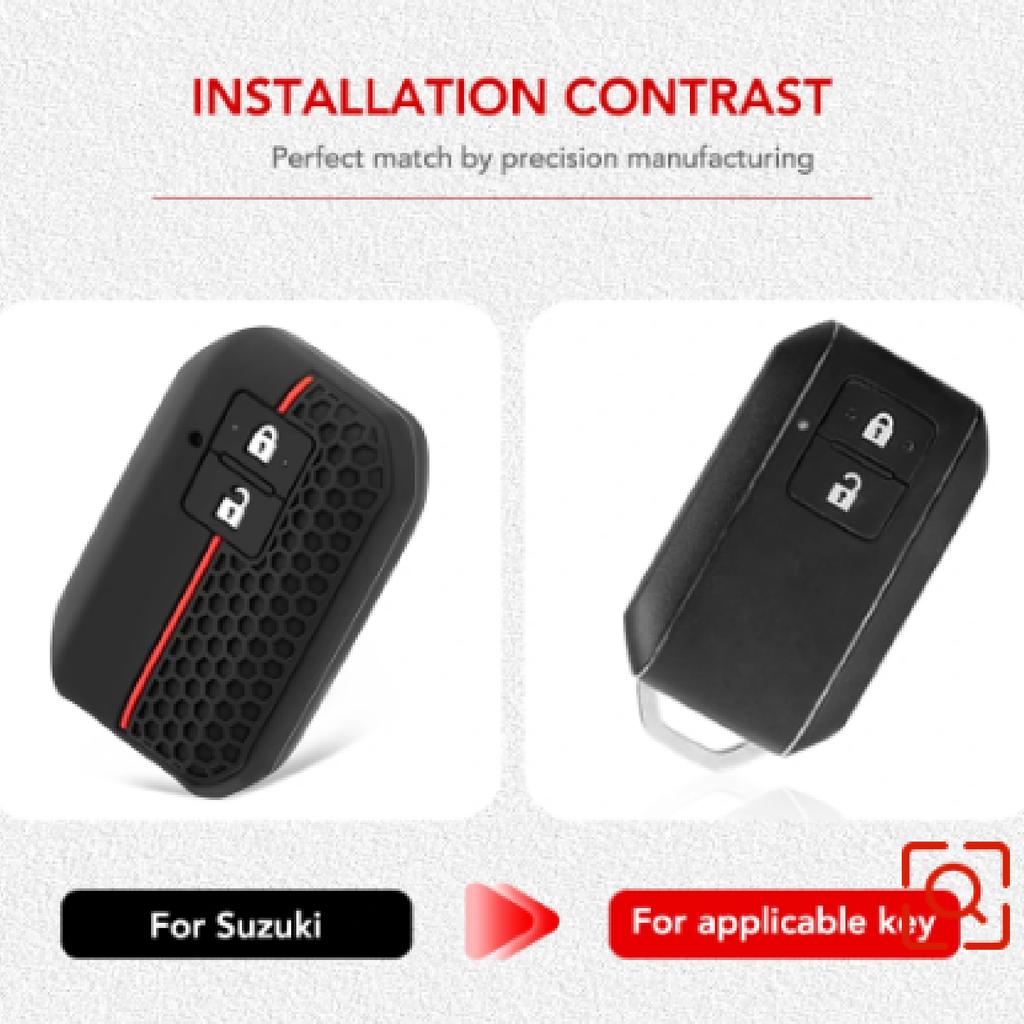 Силиконовый автомобильный пульт дистанционного управления чехол для ключа Fob для Suzuki Swift Sport ERTIGA XL7 Accurate Wagon R Ignis 2017-2024 Shell Keyless