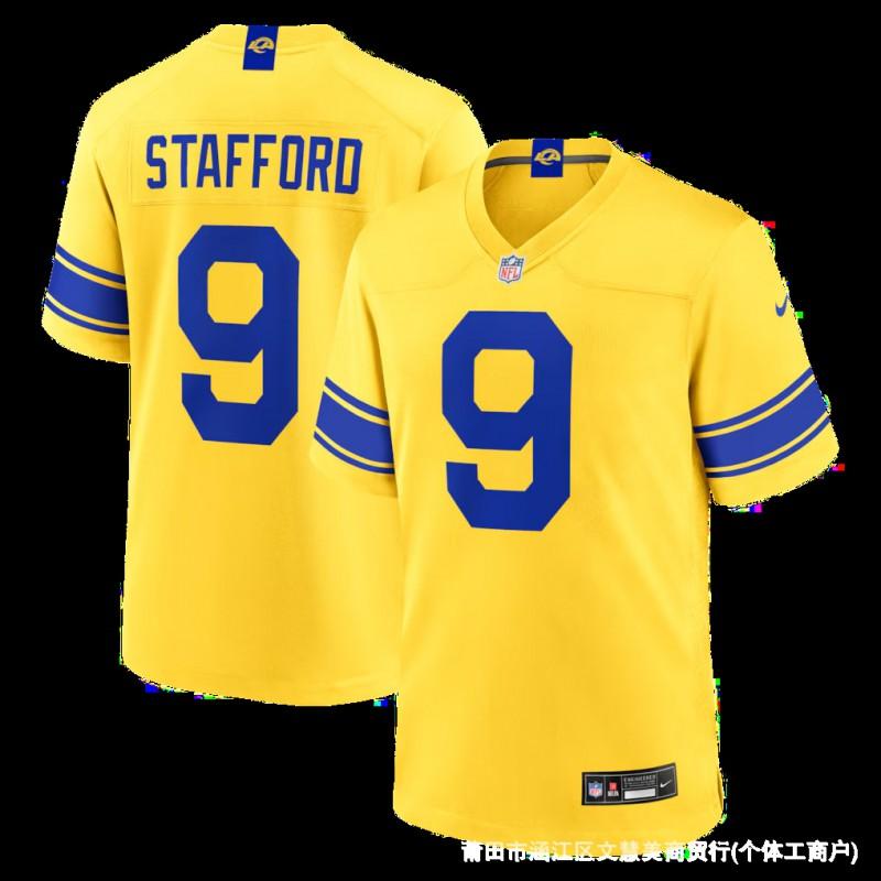 3rd Gen Rams Football Jersey NFL Embroidered Sports Top Men Women Training Game Wear