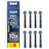 Brush Heads - ORAL-B - CROSS ACTION PRO - Pack of 8 - Black