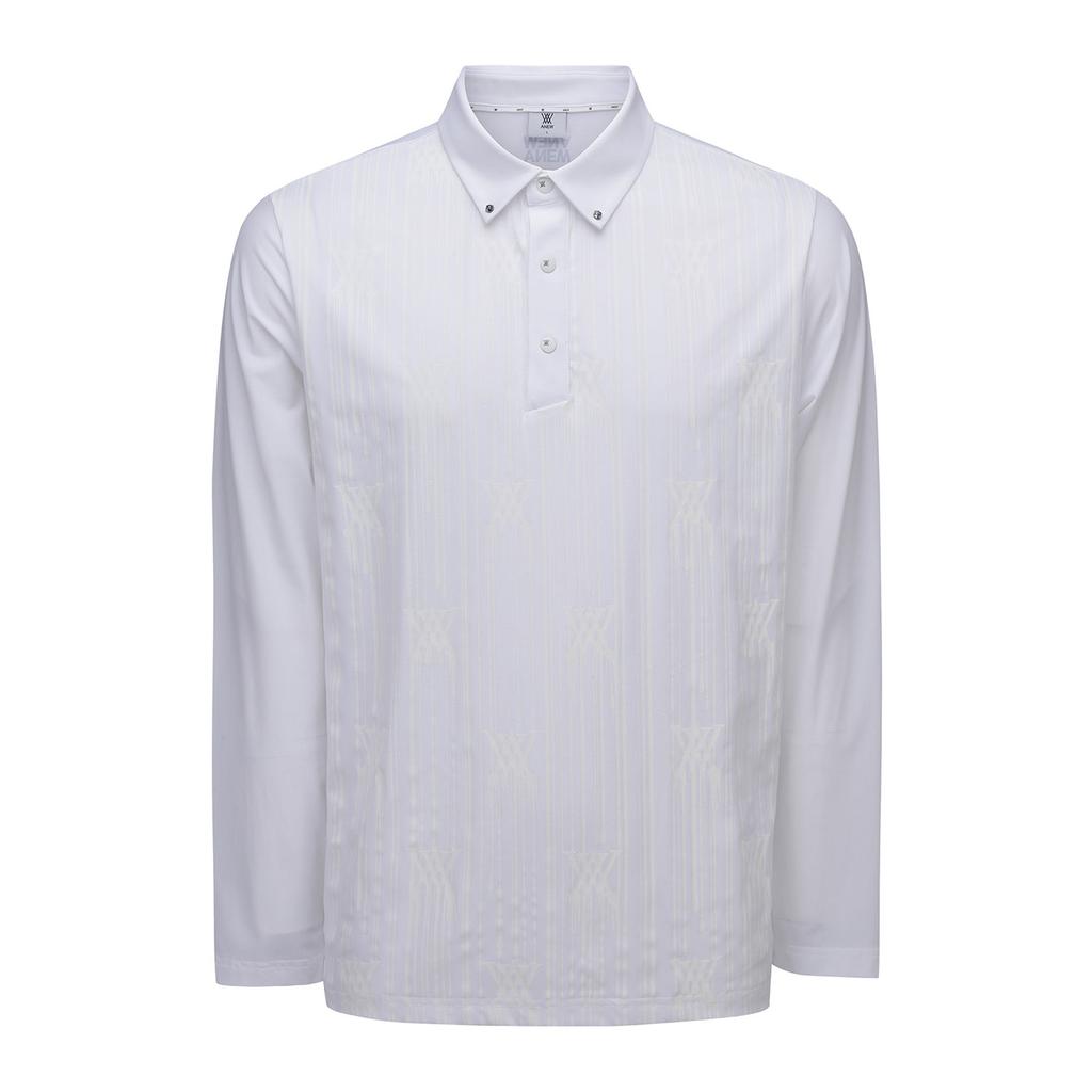 ANEW GOLF Men Artwork Point Long T-Shirt_Wh