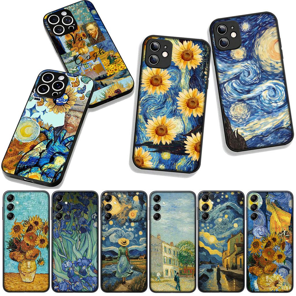 Starry Night Van Gogh Sky Art Cover for Samsung Galaxy A36 A17 A26 A07 A35 A54 A53 A13 A33 A34 S8 S9 S20 S21 FE S10 Plus Case
