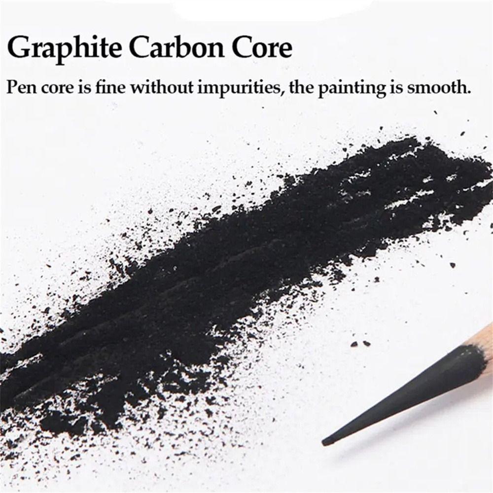 Гладкий Скетч-карандаш 2H-8B Карандаш для рисования Художественные Деревянные Карандаши с грифелем Художественные принадлежности