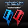 Multifunctional Woodworking Square Aluminum Zinc Zinc Alloy Marking Gauge Angle Ruler  Woodworking