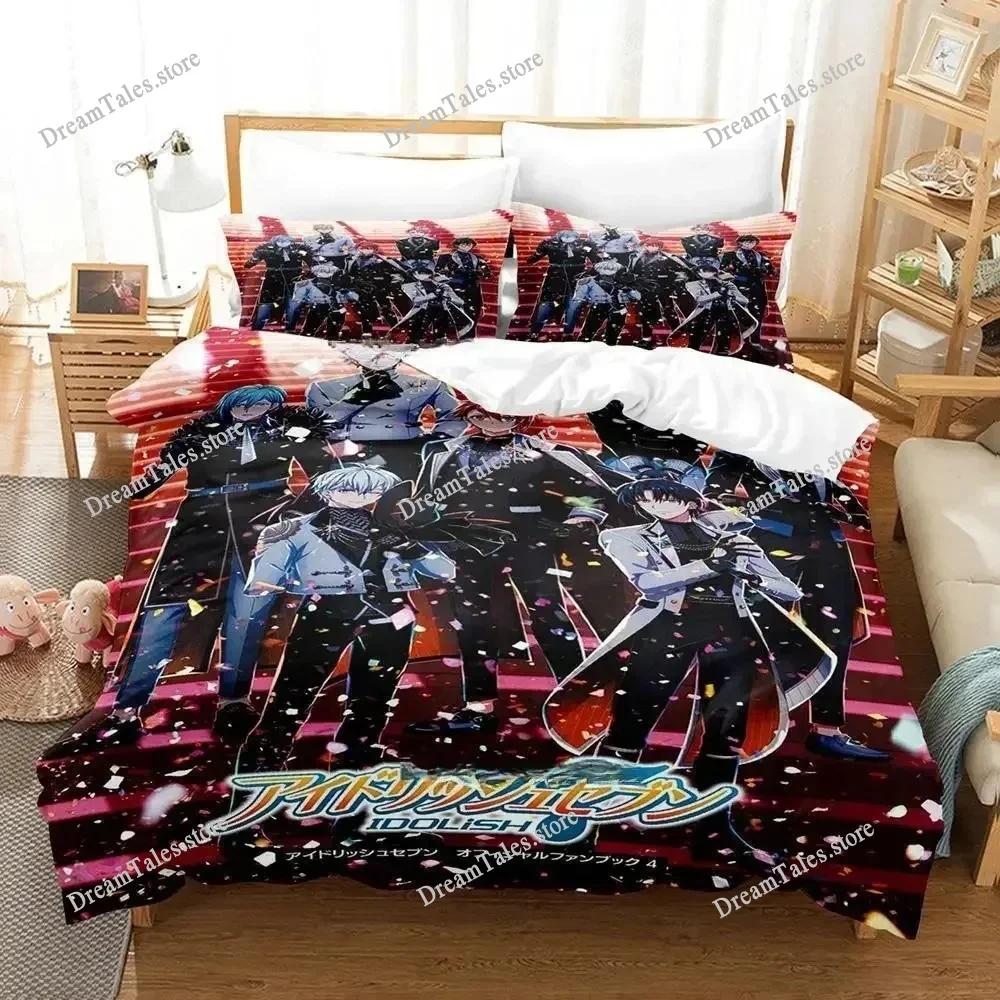 Аниме Игра IDOLiSH7 Комплект постельного белья Односпальный Полуторный Полный Queen King Размер Комплект постельного белья для спальни взрослого ребенка Комплекты с пододеяльником Домашний текстиль