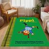 Pippi Longstocking Adventure Themed Anti-Slip Rugs - Polyester Home Decor, Suitable for Bedrooms, Living Rooms, Doorways, Studios, and Decorations