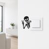 Funny Skeleton Switch Sticker Light Switch Decals Self Adhesive Wall Art Decor