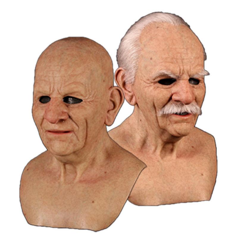 New Halloween product: Old man mask, old man and old woman headgear for holiday costumes Cos Funny props