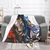 Одеяло Diluc Kaeya, фланелевое одеяло Genshin Impact Amine, легкие тонкие пледы для домашнего дивана, покрывало