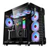Robin III Tempered Glass Mid-Tower Gaming Case with Transparent Full Side Panel
