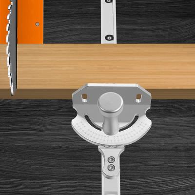 Универсальная настольная пила с угломером в сборе, алюминиевая угловая линейка, быстрое позиционирование с углом 27