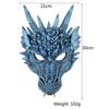 Unisex Adult 3D Dragon Mask Carnival Party Horror Facepiece Cosplay Fancy Dress Props for Halloween CDN