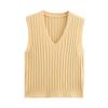 Ladies’ 2025 Spring V-Neck Slim Knit Vest - European & American Style