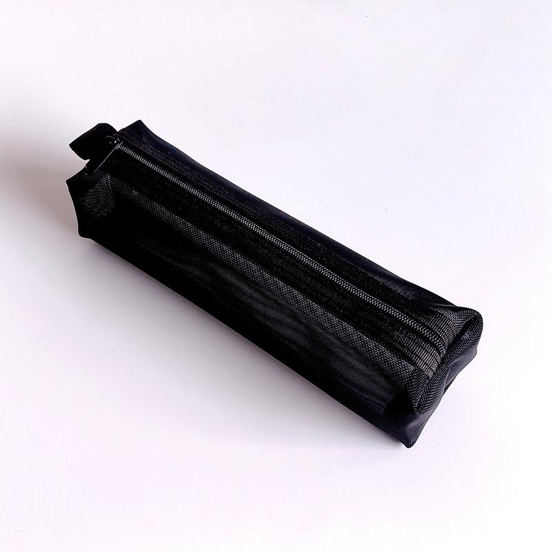 Косметичка, губная помада, сумки для хранения кистей для макияжа, студенческий прозрачный сетчатый пенал, дорожный косметический органайзер для женщин