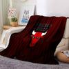 Chicago-Bulls Logo Flannel Blanket, Soft Polyester, Modern Design, All-Season for Camping, Travel, Gifts for holidays or birthdays