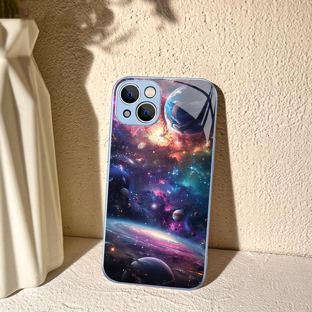 Чехол для телефона 'Космическая Вселенная Галактика' для iPhone 14 13 12 Mini 11 Pro XS Max X XR 14 Plus Защитное стекло