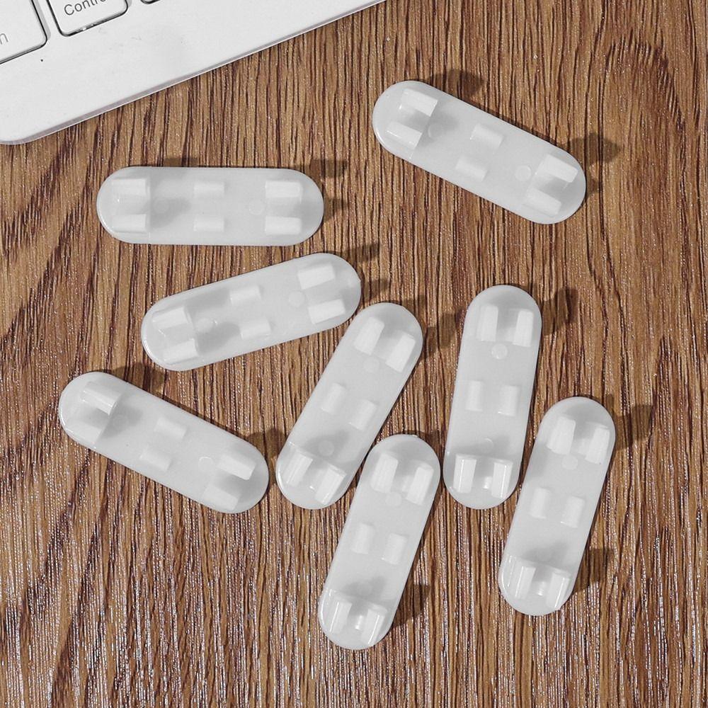 10Pcs Punch-free Cable Clip Home Office Organizers Fixing Buckles Portable Wire Holder