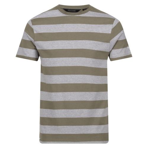 Regatta Mens Ryeden Striped Coolweave T-Shirt