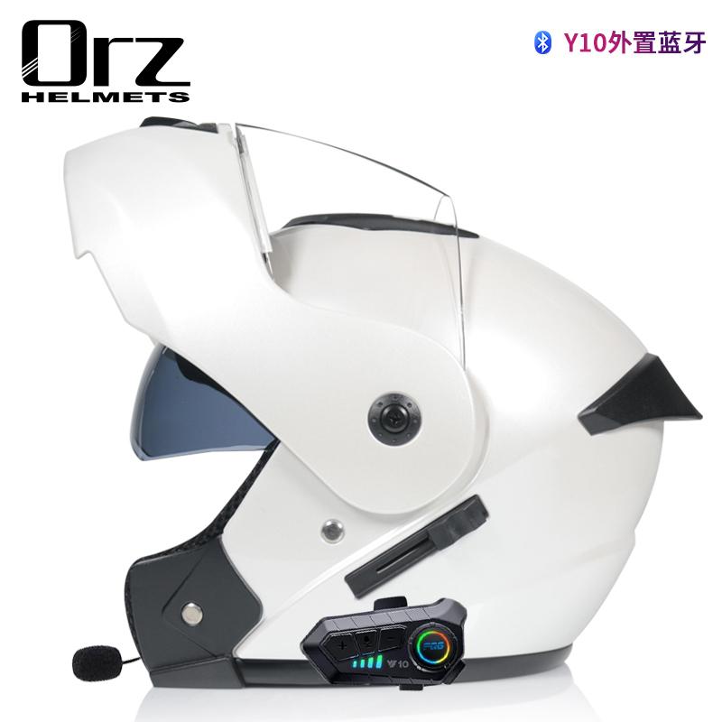 Мотоциклетный шлем Bluetooth, высококачественный флип-шлем, полный шлем для мотоцикла, гоночный шлем, одобренный Dot