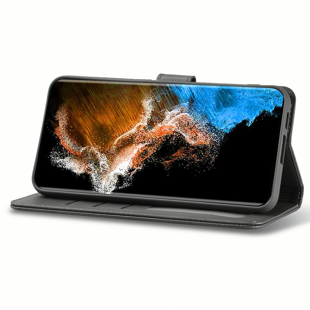 LC.IMEEKE For Samsung Galaxy S24 Case Anti-drop Leather Wallet Phone Cover