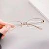 High-End Oval Gold Wire Eyeglass Frames for Women - Stylish Prescription-Ready
