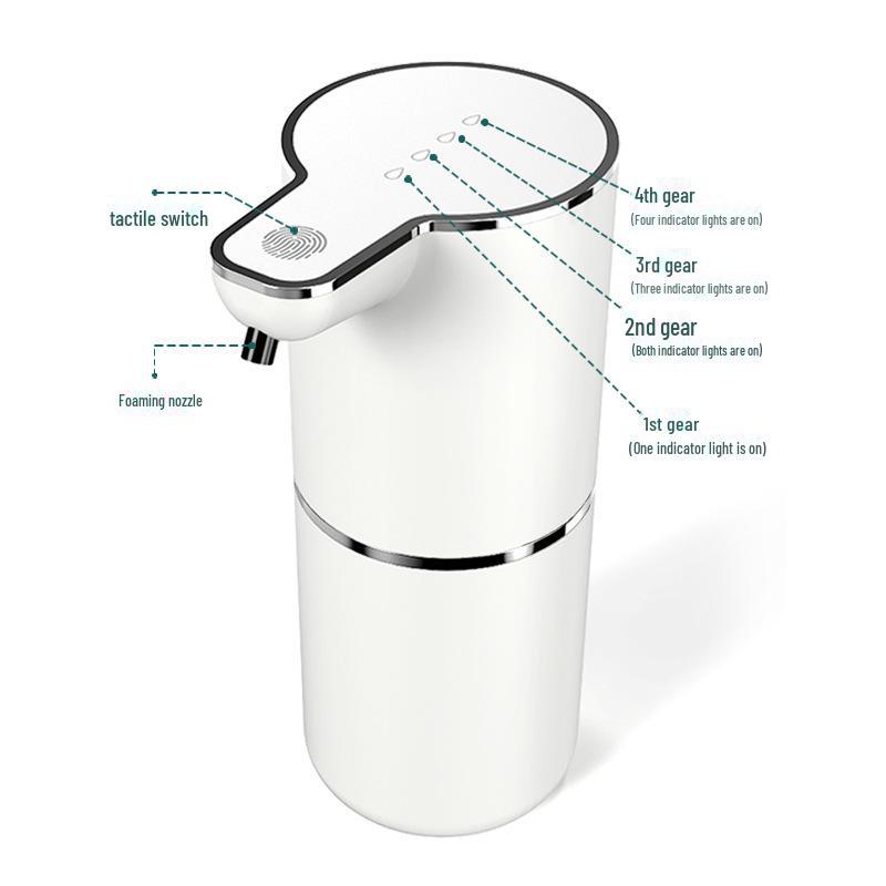 M10S Автоматический дозатор мыла-пены: Интеллектуальный, Электрический, Настенный, Черный