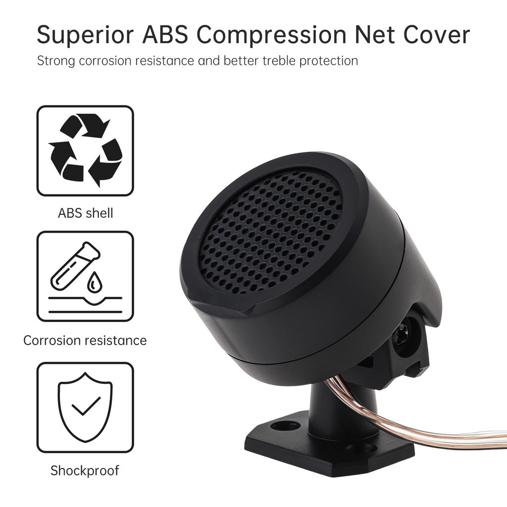 4 шт. 500 Вт Высокоэффективные Мини Купольные Твитеры Профессионального Студийного Качества Высокочастотный Звук Черный