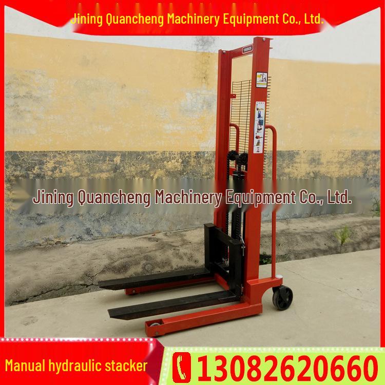 1000kg Hydraulic Hand-Push Manual Pallet Jack Stacker for Warehouse