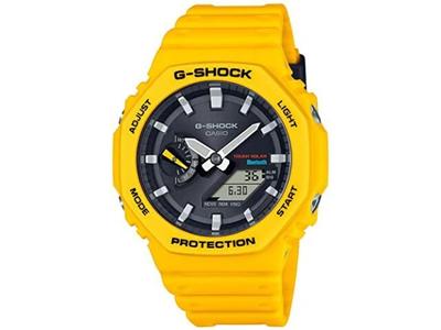 GA-B2100C-9AJF G-SHOCK GA-B2100 SERIES Мужской резиновый ремешок желтый НОВИНКА
