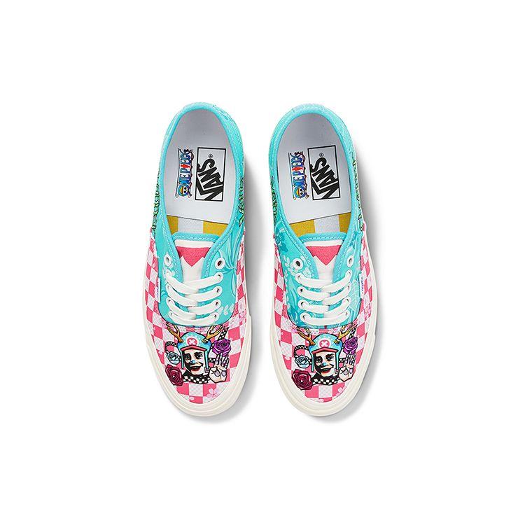 One Piece x Vans Authentic 44 DX Чоппер Унисекс Кроссовки Синий Мятный Розовый VN0005U8JBW