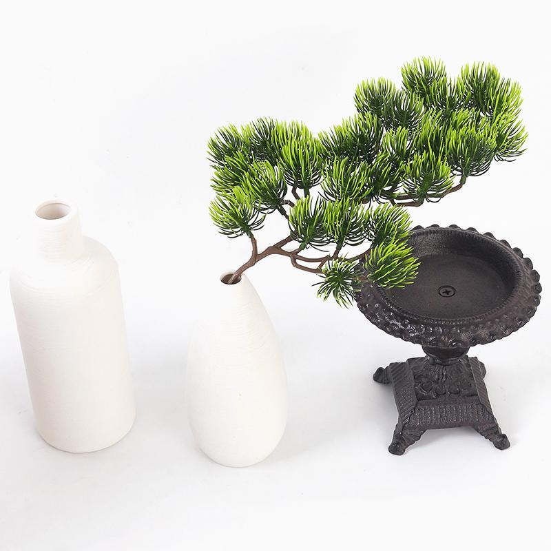 34cm Artificial Pine Green Branch Realistic Plastic Fake Pine for Party Wedding Home Room Christmas Decortion Artificial Plant