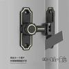 Beleeb Sliding Door Lock, Add-on Door Lock, Fluorescent, Interior Door Lock, Auxiliary Lock, 90/180 Adjustable, Nailless Adhesive Lock, Zinc Alloy D