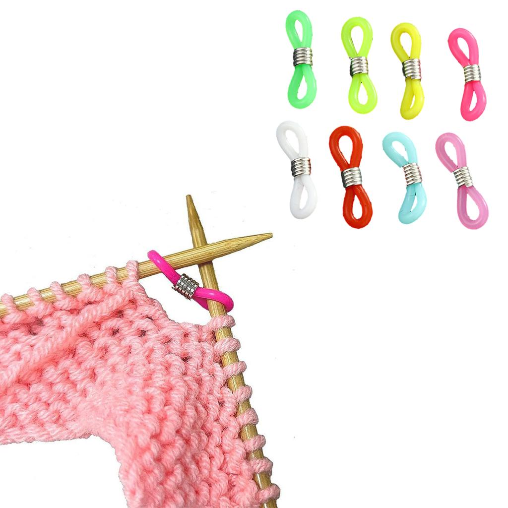 8/16 PCS Knitting Needle Stoppers Knitting Needle Hugger Stitching Stopper Project Keeper Knitting Crochet Supplies