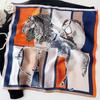 1 Pcs 90x90cm Spring and Autumn Korean Version of Large Square Scarf Imitation Silk Scarf Scarf Bib All Fashion Headband