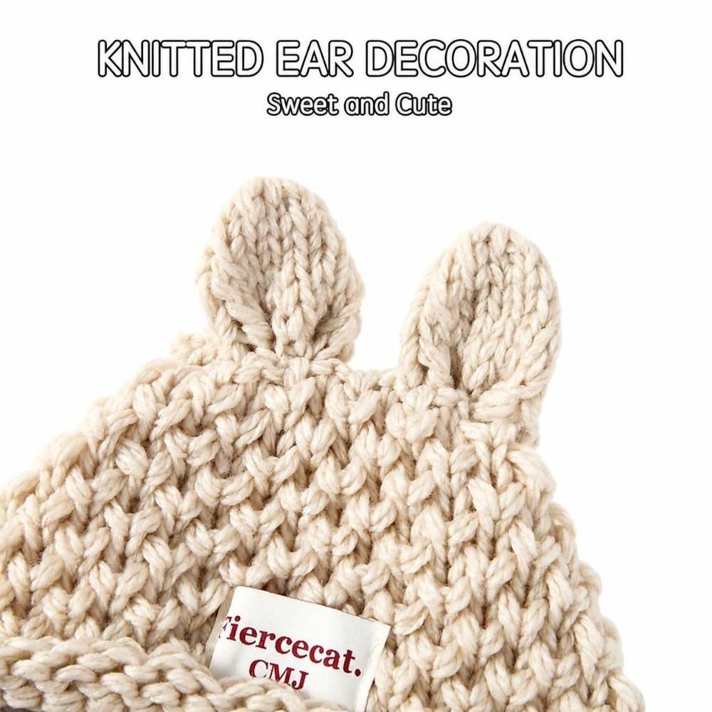 Soft Kids Knitted Hat Rabbit Ear Warm Winter Cap Fashion Baby Crochet Hat Outdoor Winter