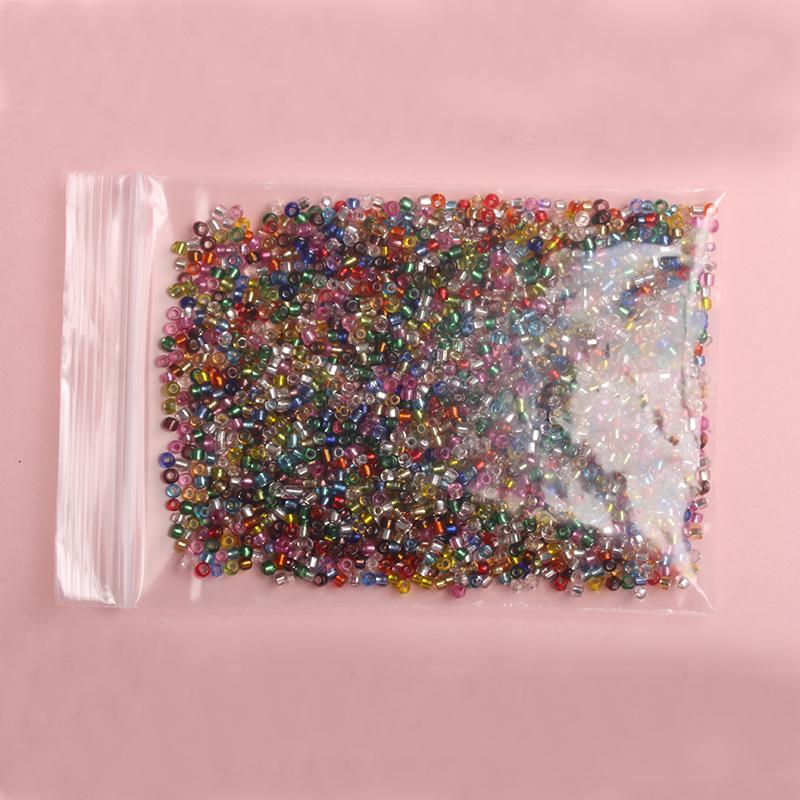 Креативные стеклянные серьги из бисера, браслет 3 мм, прозрачный около 2000 шт., ожерелье, аксессуары ручной работы «сделай сам», для изготовления ювелирных изделий, бисер