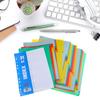 31 лист Цветные разделители для папок Многофункциональные разделители А 4 Разделители для файлов Школьные офисные принадлежности для студентов