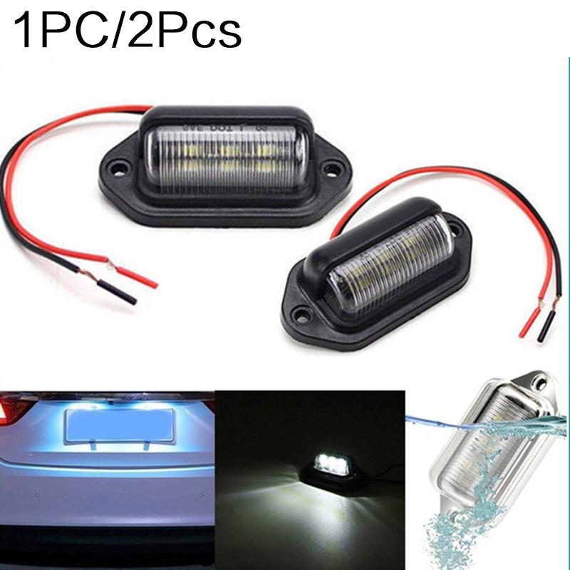 Автомобильный 6-светодиодный фонарь для номерного знака, грузовик, фургон, легковой автомобиль, прицеп, универсальный задний фонарь, боковой фонарь, фонарь для номерного знака LM