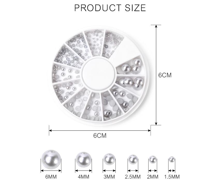 kads Модные 4 дизайна, блестящие жемчужные бриллианты, 3d дизайн ногтей, стразы, украшения для ногтей, набор украшений для дизайна ногтей «сделай сам»