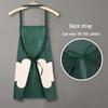Водонепроницаемый и маслостойкий ПВХ фартук с логотипом и поясным ремнем для кухни и общественного питания