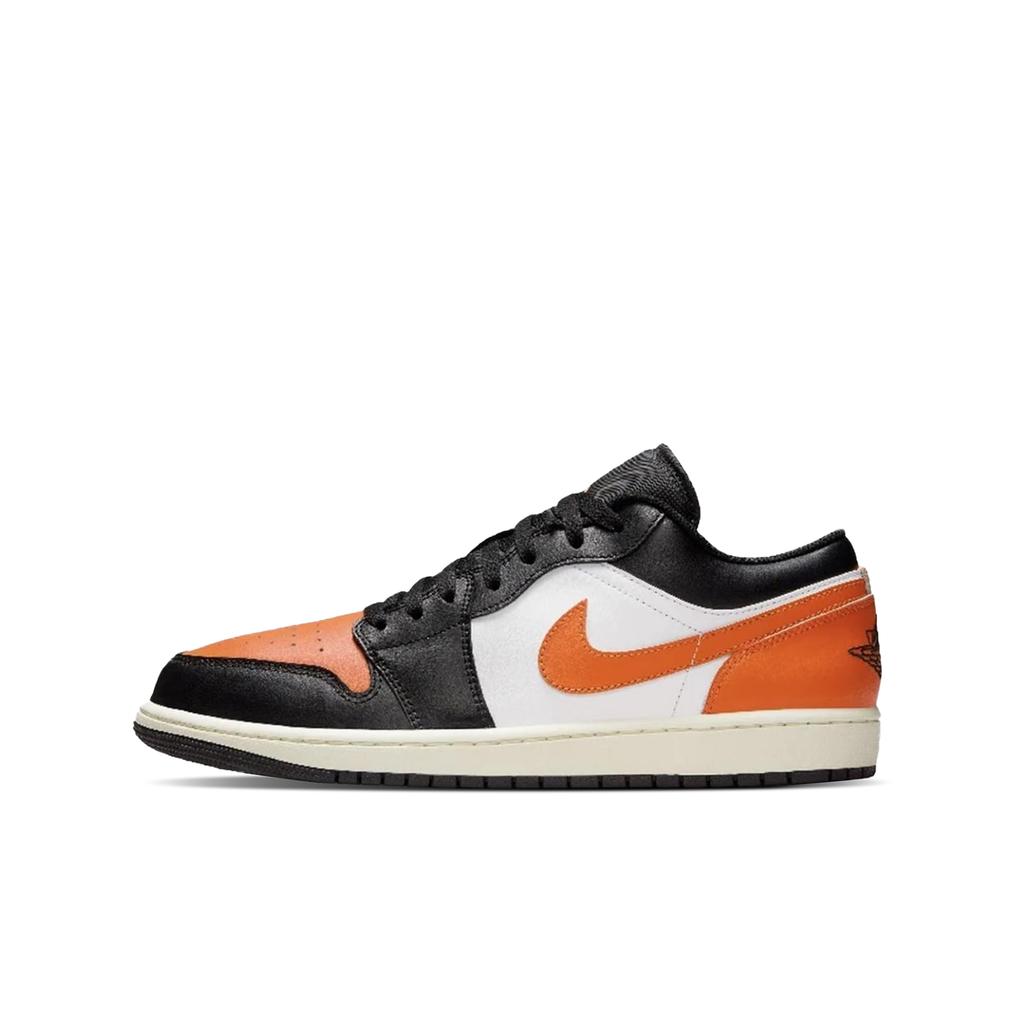 Jordan Air Jordan 1 Устойчивые к истиранию Низкие Скейтбордические кроссовки Унисекс Черный Белый Розовый 553560-081(Команда577-)