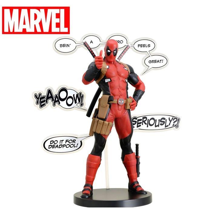 Figurine - Sega - Deadpool - 20 Cm - Rouge - Officielle Marvel Comics